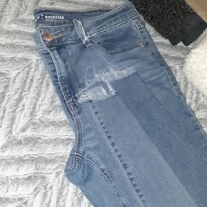 Old Navy Rockstar two toned denim Jean's